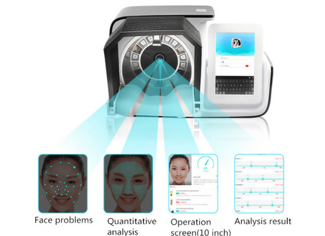 How does Facial skin analysis machine works?